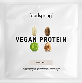 Muestra de proteína vegana