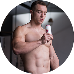 "El cuerpo siempre necesita BCAA y suficiente líquido. Me hacen falta incluso cuando no me estoy preparando para la próxima competición."