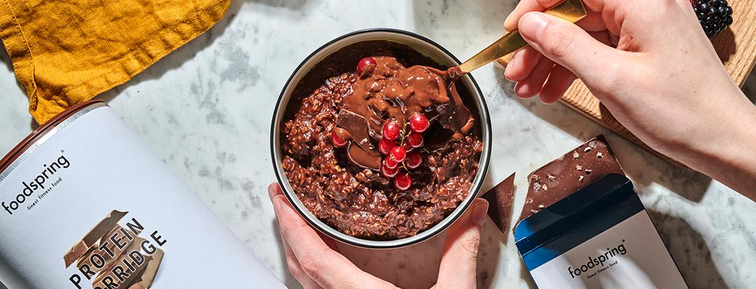 Pudding de avena al chocolate