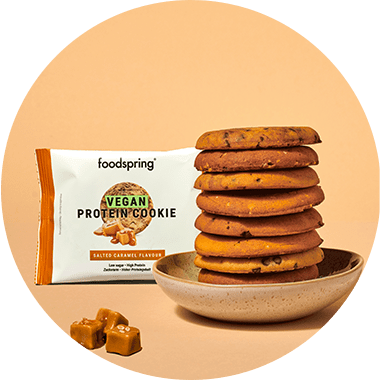 Una cookie fitness inteligente. Bajo en azúcar. Alto en proteínas. Vegana.